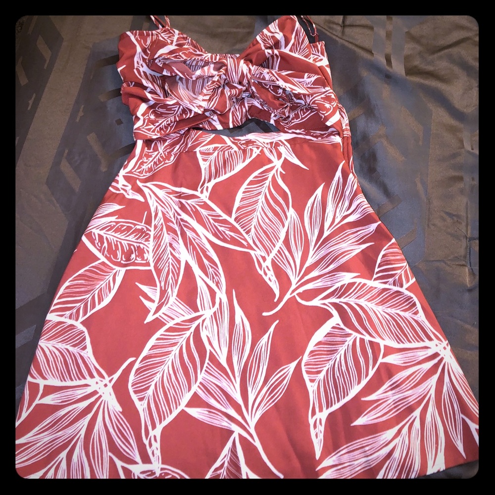 Front tie dress
